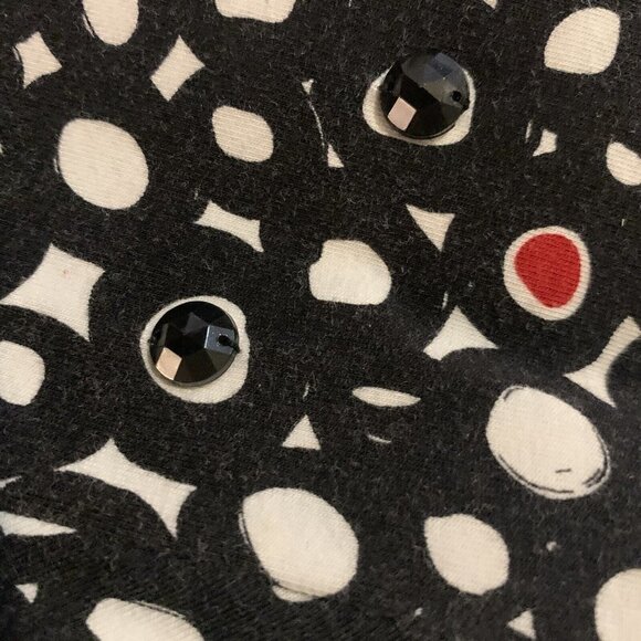 Ruby Rd. Size PM. 3/4 Sleeve Cotton Knit Pullover. Beaded. B73. - Picture 6 of 6